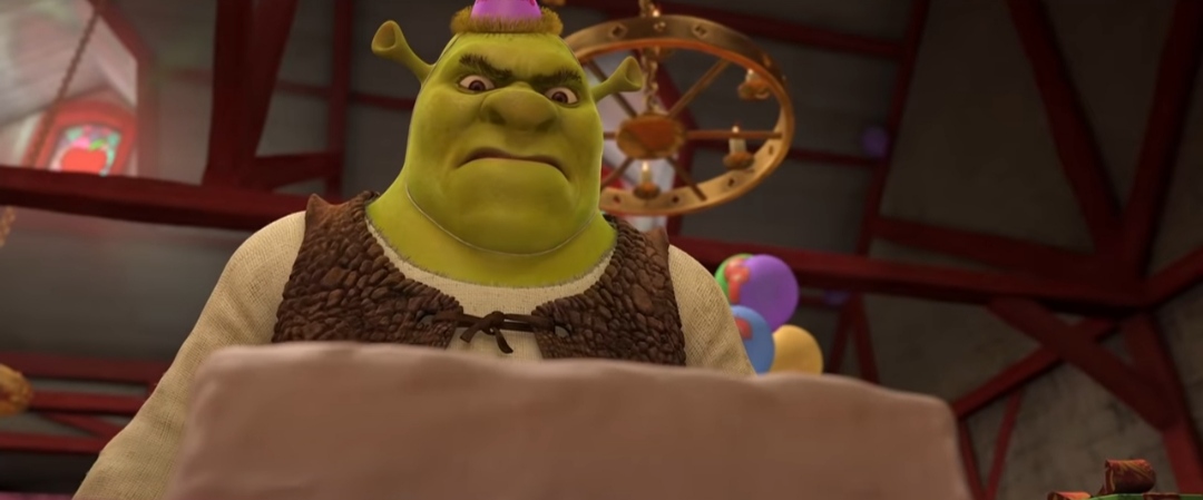 High Quality Shrek vs Cake Blank Meme Template