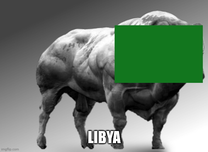 Gigachad Cheems | LIBYA | image tagged in gigachad cheems | made w/ Imgflip meme maker