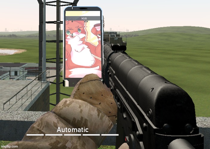 look at this cool gun | made w/ Imgflip meme maker