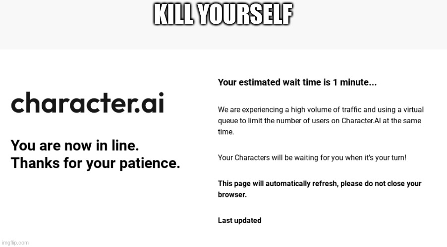 KILL YOURSELF | made w/ Imgflip meme maker