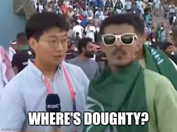 Where's Messi? | WHERE'S DOUGHTY? | image tagged in where's messi | made w/ Imgflip meme maker