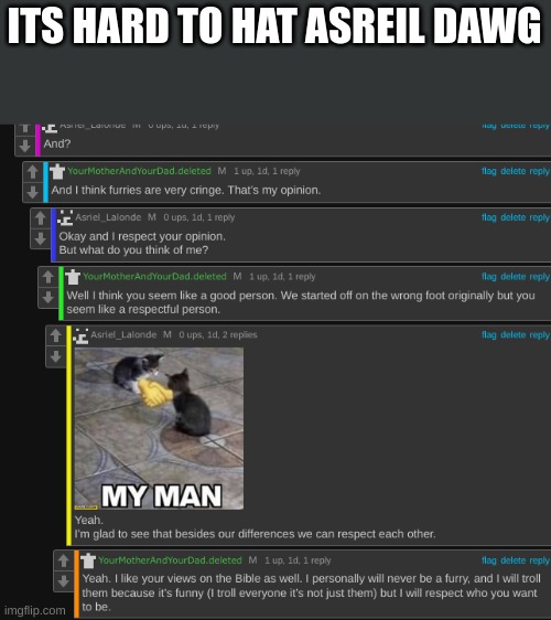 Hate* | ITS HARD TO HAT ASREIL DAWG | made w/ Imgflip meme maker