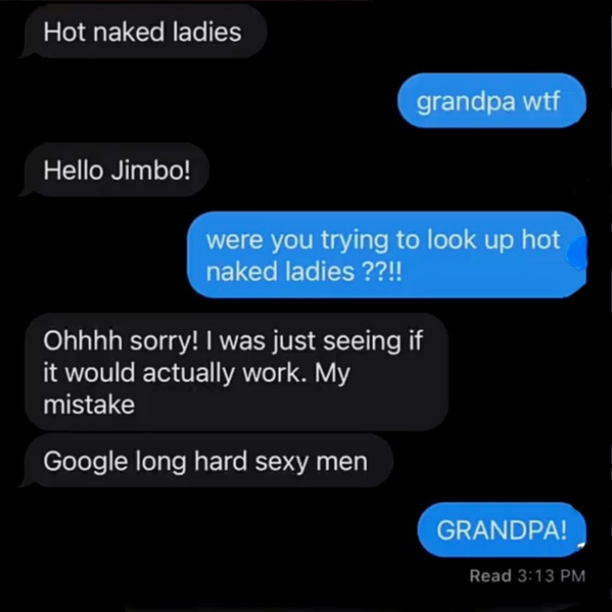 Bisexual grandpa Blank Meme Template