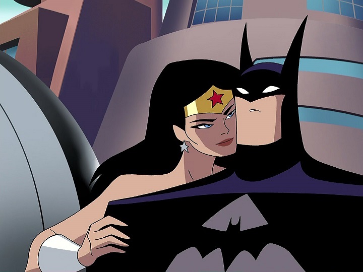 Wonder Woman Whispering to Batman Blank Meme Template