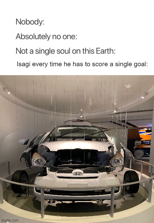 Came here to post just this | Isagi every time he has to score a single goal: | image tagged in blue lock | made w/ Imgflip meme maker