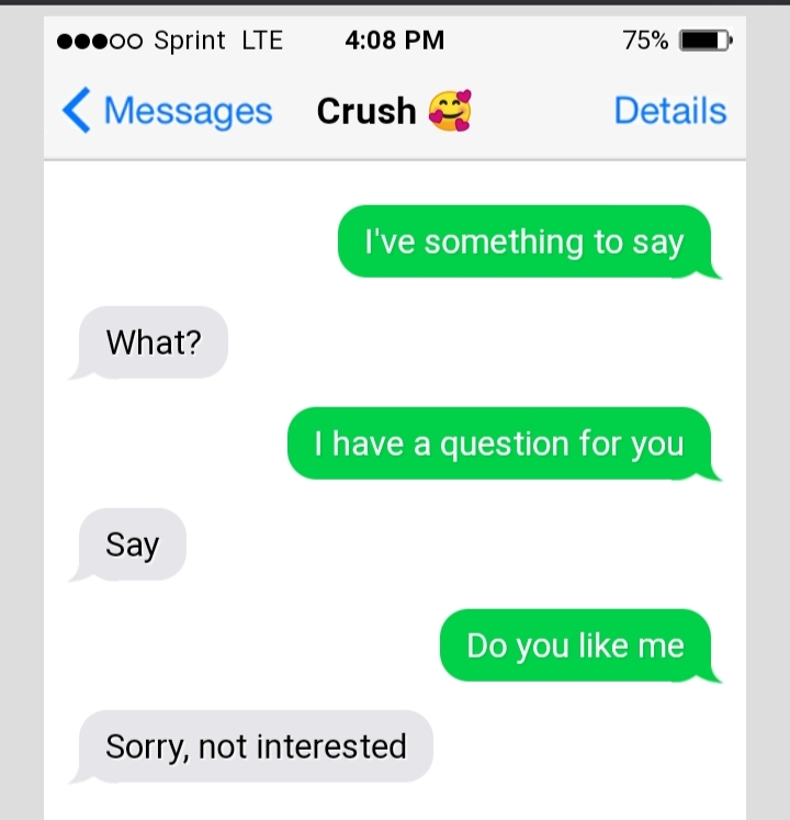 Crush rejection Blank Meme Template