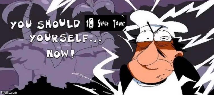 image tagged in peppino death threats | made w/ Imgflip meme maker