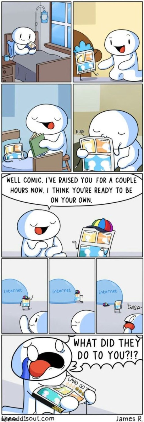 Whoops here’s the full version (942) | image tagged in comics/cartoons,comics,theodd1sout,internet,sad,yes very sad anyway | made w/ Imgflip meme maker