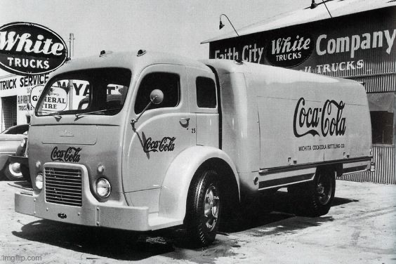 Old Coca Cola truck | image tagged in old coca cola truck | made w/ Imgflip meme maker