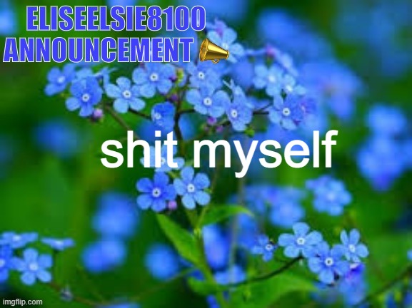 we do not care | shit myself | image tagged in eliseelsie8100 announcement | made w/ Imgflip meme maker