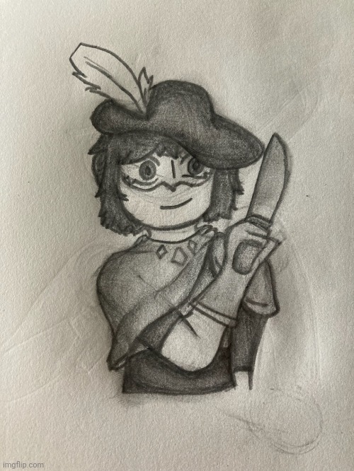Another drawing by the same friend! This character is named Raine and is another old character of mine | made w/ Imgflip meme maker
