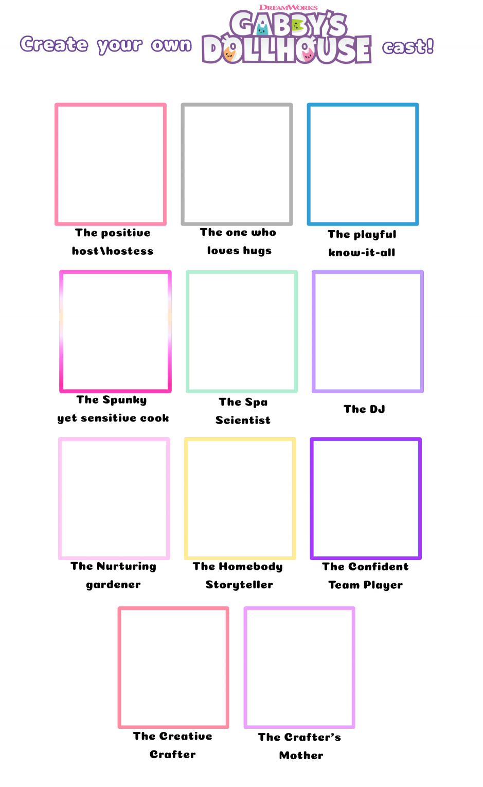 Gabby's Dollhouse Blank Meme Template