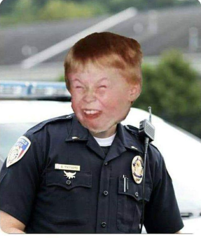 TROLL FACE COP Blank Meme Template