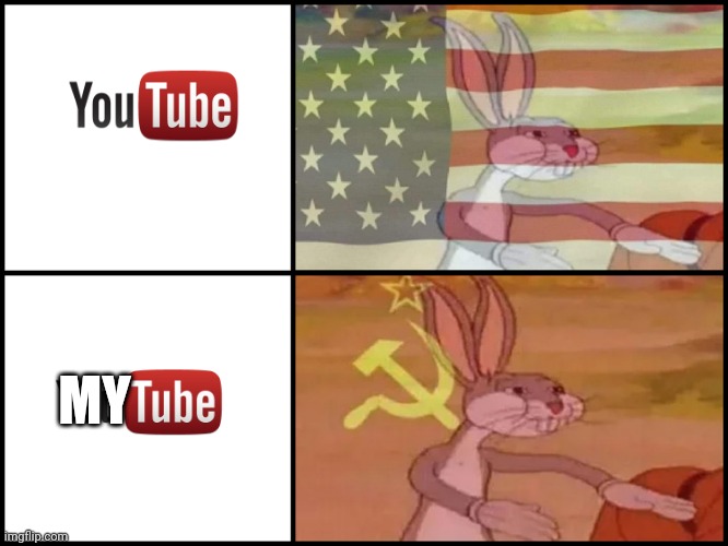 :)))))))) | MY MEME; MY; OUR MEME | image tagged in bugs bunny communist usa flags | made w/ Imgflip meme maker