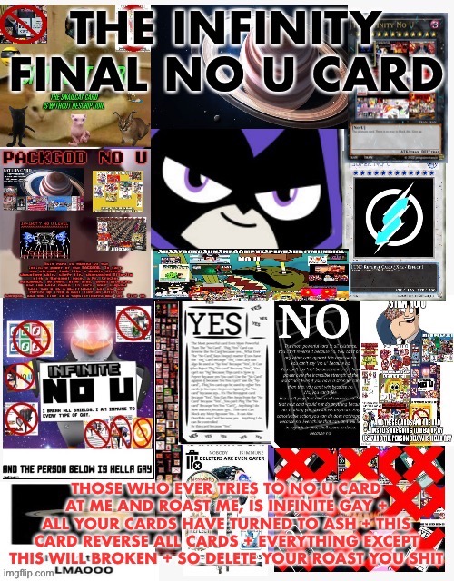 Final Infinity No U | image tagged in final infinity no u | made w/ Imgflip meme maker