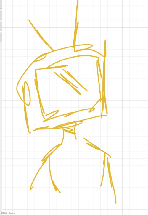 TV guy :) | image tagged in idk,drawing | made w/ Imgflip meme maker