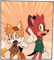 Tails and Barry Blank Meme Template