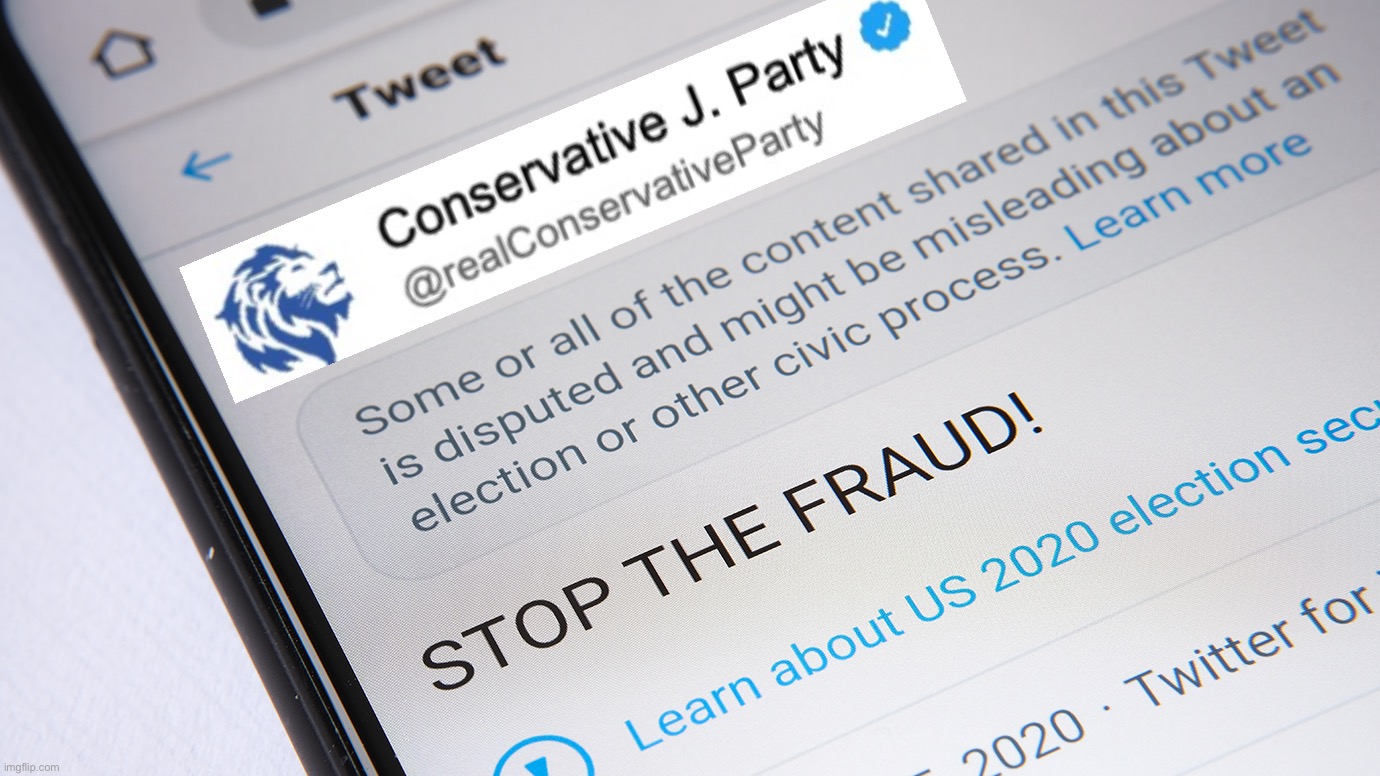 High Quality Conservative Party STOP THE FRAUD Blank Meme Template