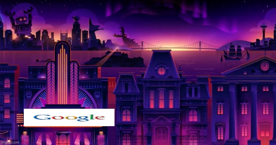 google city (roku city but with google) | image tagged in roku city | made w/ Imgflip meme maker