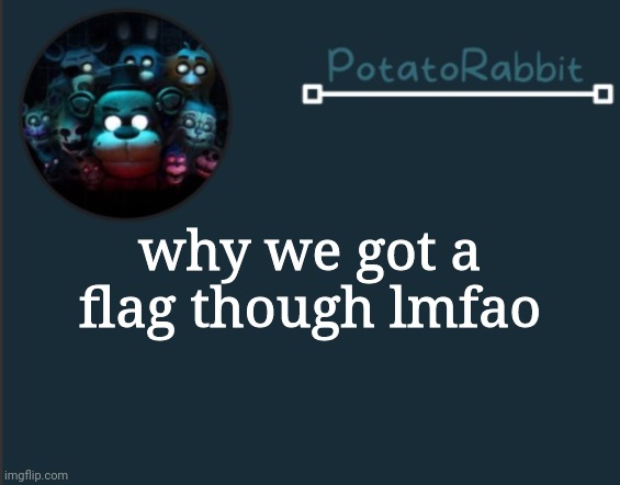 e | why we got a flag though lmfao | made w/ Imgflip meme maker