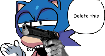 High Quality sonic delete this Blank Meme Template