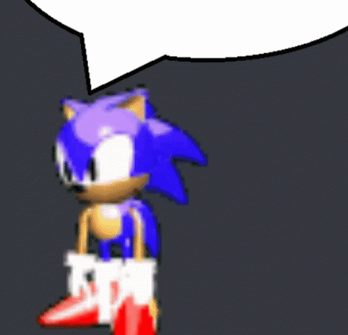 High Quality sonic speech bubble Blank Meme Template