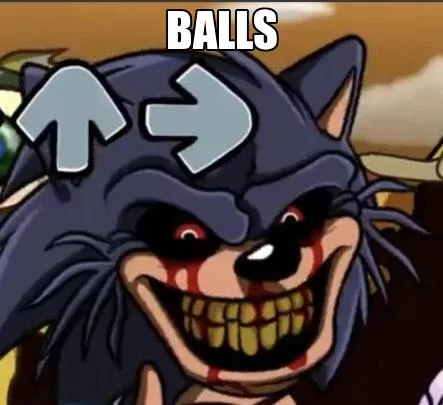 High Quality sonic exe balls Blank Meme Template