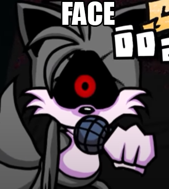 High Quality tails exe face Blank Meme Template