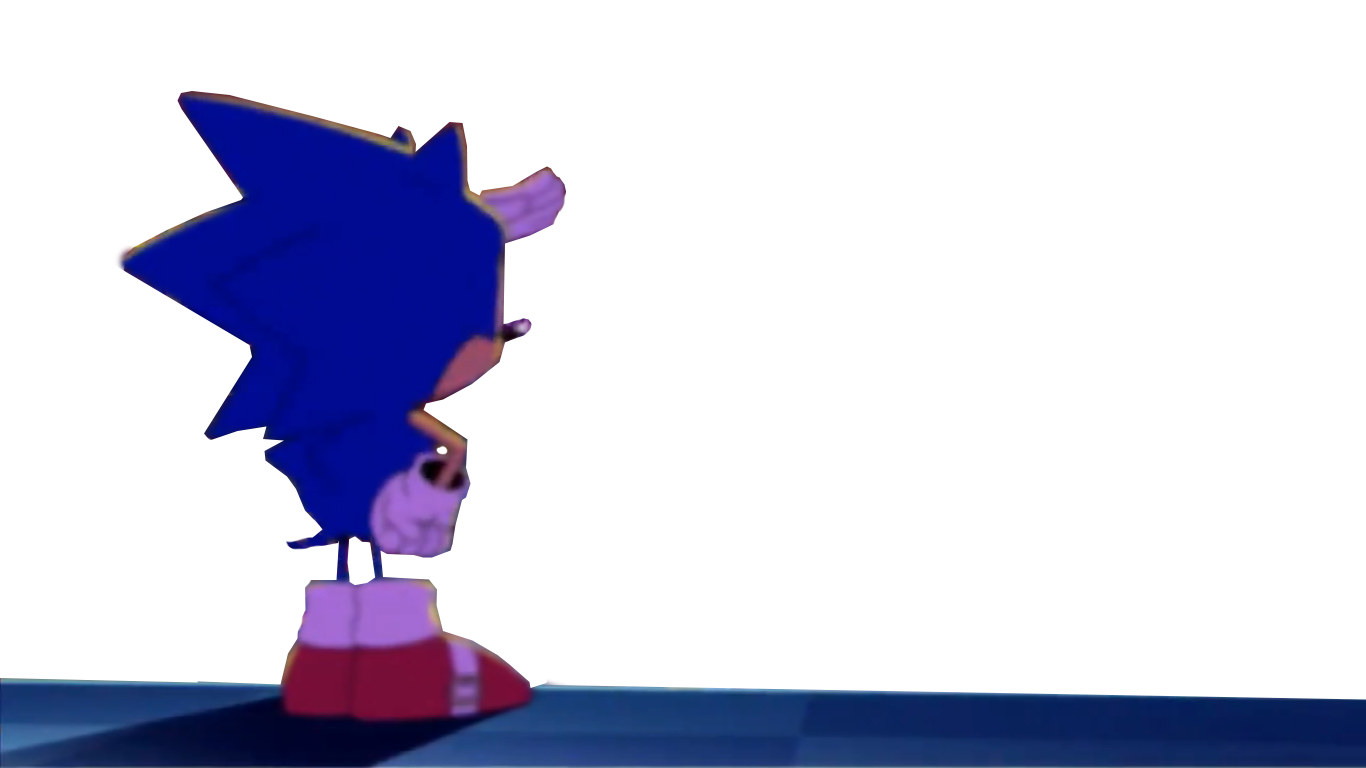 sonic looking over the horizon Blank Meme Template