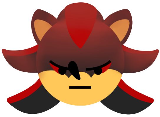 shadow grumpy emoji Blank Meme Template