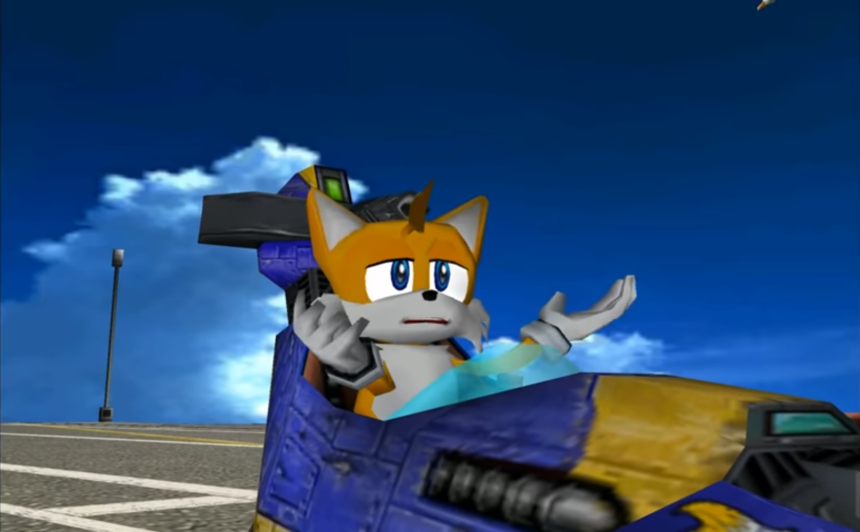 High Quality Sonic Adventure 2 - Tails Blank Meme Template