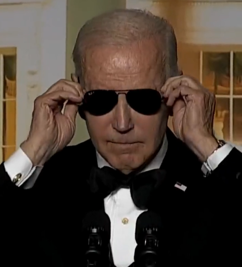 Joe Biden with Sunglasses Blank Meme Template