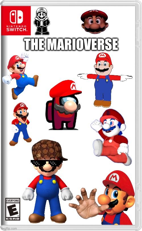The Marioverse | THE MARIOVERSE | image tagged in nintendo switch | made w/ Imgflip meme maker