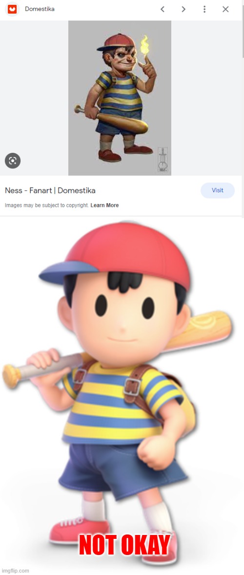 Why google, why | NOT OKAY | image tagged in okay,ness,cursed,why | made w/ Imgflip meme maker