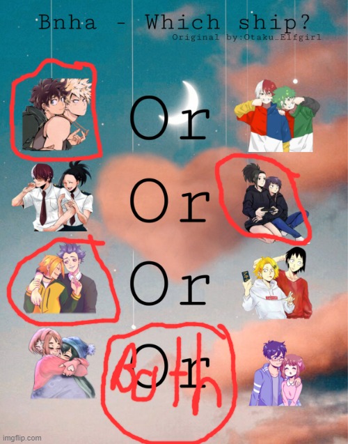 Bnha- Which ship? | image tagged in bnha- which ship | made w/ Imgflip meme maker