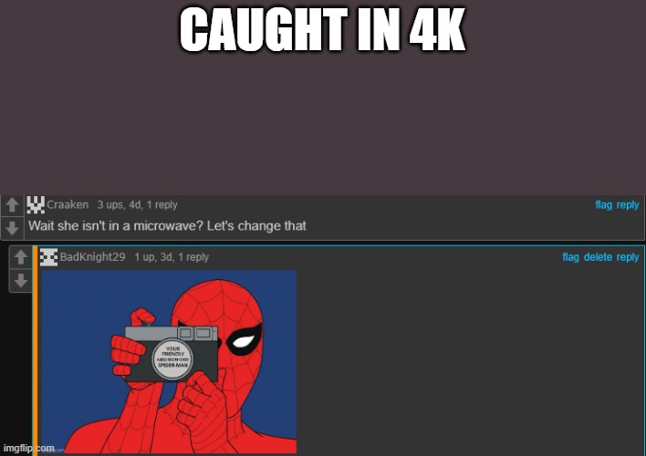caught in 4k | CAUGHT IN 4K | image tagged in caught in 4k,caught in the act,fun | made w/ Imgflip meme maker