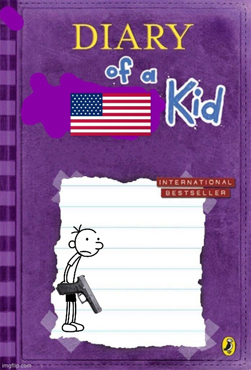 diary of American kid | image tagged in diary of a wimpy kid cover template | made w/ Imgflip meme maker