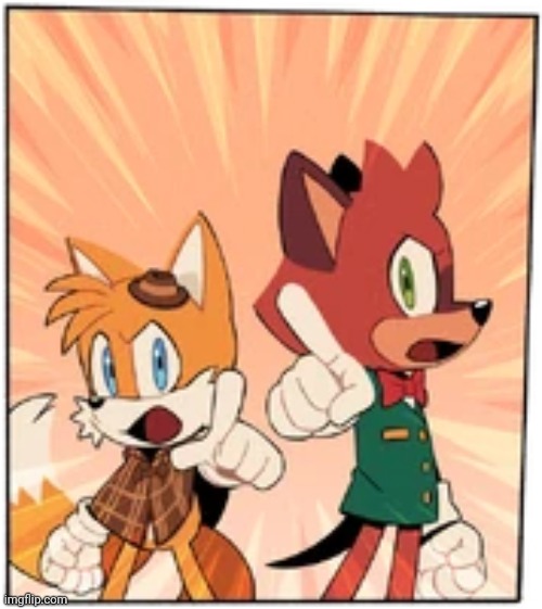 Tails and Barry | image tagged in tails and barry | made w/ Imgflip meme maker