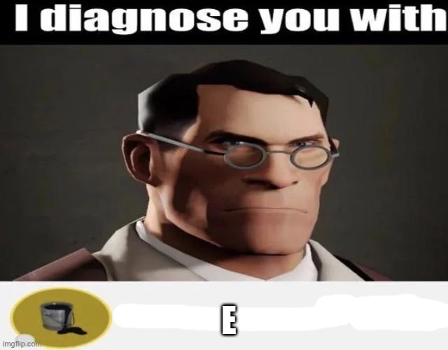 I diagnose you with A Distinctive Lack of Hoes | E | image tagged in i diagnose you with a distinctive lack of hoes | made w/ Imgflip meme maker