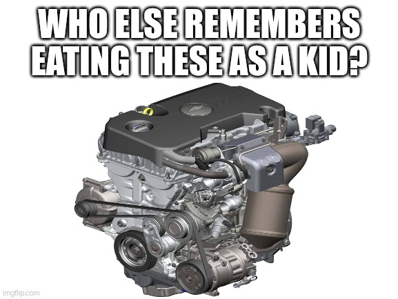 Does anyone remember? | WHO ELSE REMEMBERS EATING THESE AS A KID? | image tagged in engine,cars,eating,kids,memes,funny memes | made w/ Imgflip meme maker