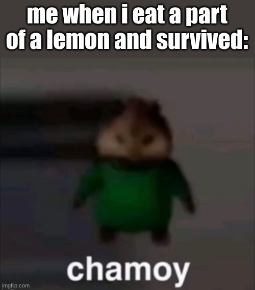 ... | me when i eat a part of a lemon and survived: | image tagged in chamoy,funny,so true memes,memes,you had one job | made w/ Imgflip meme maker