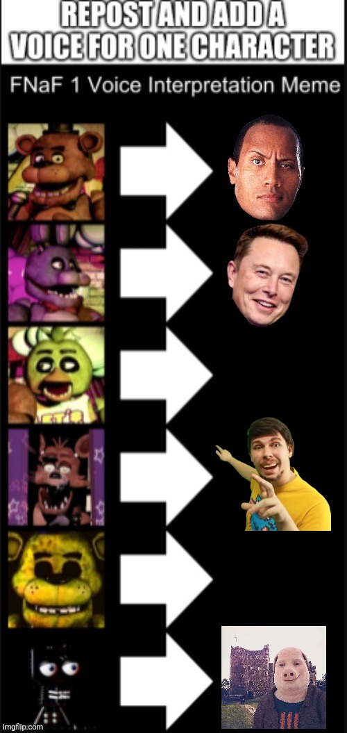Add A Actor | image tagged in fnaf | made w/ Imgflip meme maker