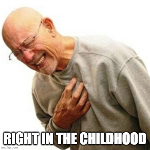 Right In The Childhood Meme | RIGHT IN THE CHILDHOOD | image tagged in memes,right in the childhood | made w/ Imgflip meme maker