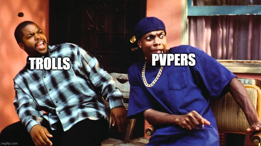 last friday damn | PVPERS TROLLS | image tagged in last friday damn | made w/ Imgflip meme maker
