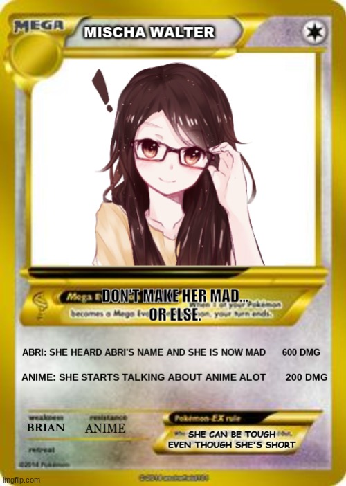 My friend's Pokemon card | image tagged in pokemon | made w/ Imgflip meme maker