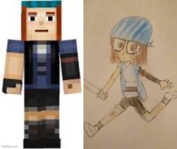 Petra from Minecraft Story Mode (TBH, this is my least favorite one) | image tagged in minecraft,minecraft story mode,fanart | made w/ Imgflip meme maker