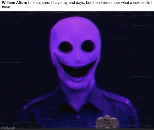 SO cute | image tagged in realistic purple guy | made w/ Imgflip meme maker