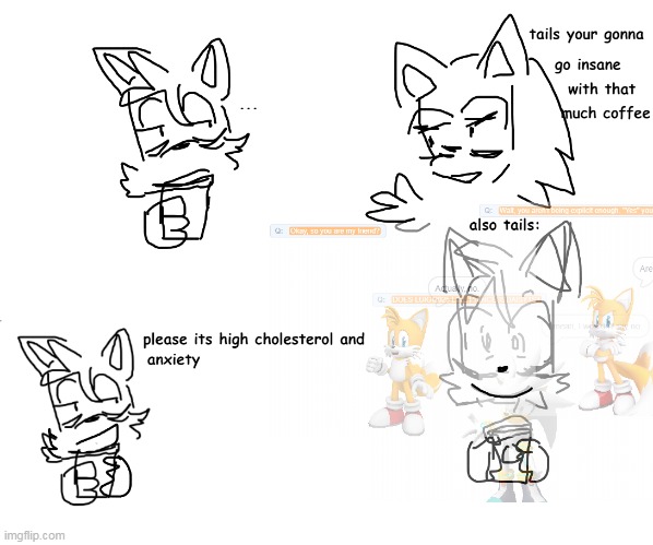 funny sonic comic i drew | image tagged in sonic the hedgehog,sonic,tails the fox,tails,memes | made w/ Imgflip meme maker