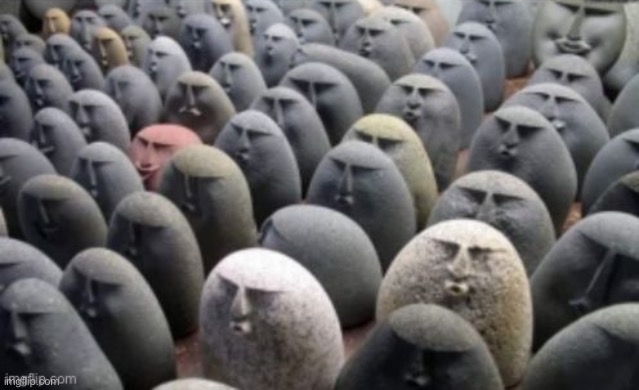 Oof stone army | image tagged in oof stone army | made w/ Imgflip meme maker