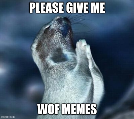 Lord please give me strength | PLEASE GIVE ME WOF MEMES | image tagged in lord please give me strength | made w/ Imgflip meme maker